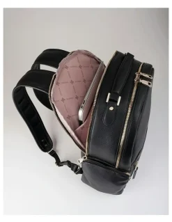 Madison Accessories Tonya Laptop Backpack in Black