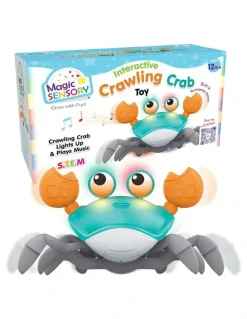 Magic Sensory Interactive Crawling Crab (Blue)