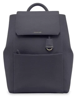 MAISON de SABRÉ The Large Soft Leather Backpack in Graphite Grey