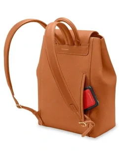 MAISON de SABRÉ The Large Soft Leather Backpack in Pecan Brown