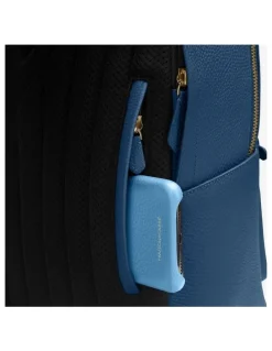 MAISON de SABRÉ The Leather Backpack in Pacific Blue