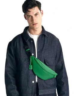 MAISON de SABRÉ The Leather Sling Bag in Emerald Green