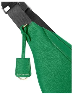 MAISON de SABRÉ The Leather Sling Bag in Emerald Green