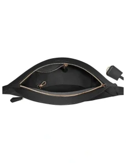 MAISON de SABRÉ The Leather Sling Bag in Black Caviar