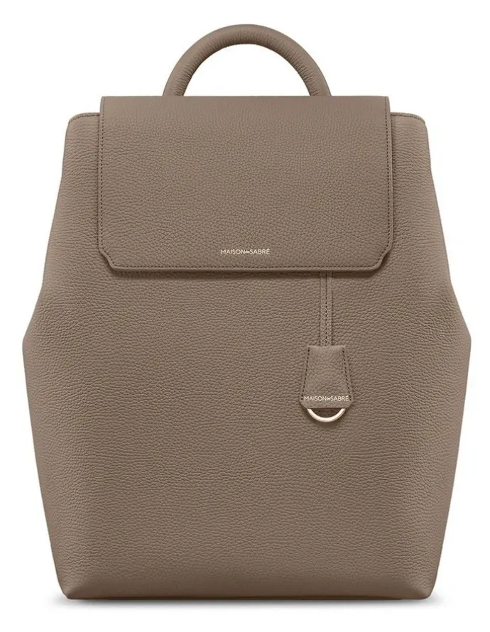 MAISON de SABRÉ The Medium Soft Leather Backpack in Cashmere Clay