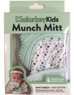 Malarkey Kids Munch Mitt Teething Mitten Mint Green