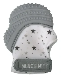 Malarkey Kids Munch Mitt Teething Mitten Aqua Blue
