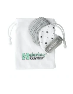 Malarkey Kids Munch Mitt Teething Mitten Aqua Blue