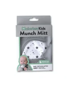 Malarkey Kids Munch Mitt Teething Mitten Aqua Blue