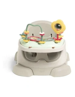 Mamas & Papas Bug 3-in-1 Floor & Booster Seat with Activity Tray in Clay