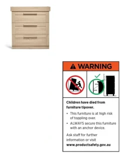 Mamas & Papas Franklin Dresser Changer in Light Oak