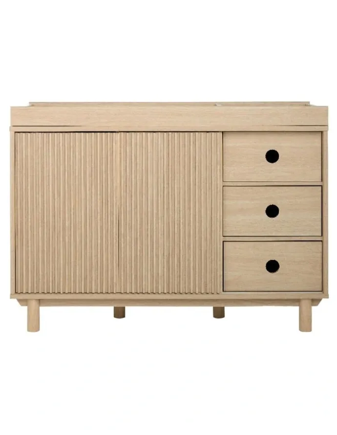 Mamas & Papas Oska Wide 3 Drawer Dresser Changer in Oak