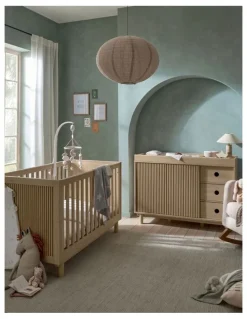 Mamas & Papas Oska Wide 3 Drawer Dresser Changer in Oak