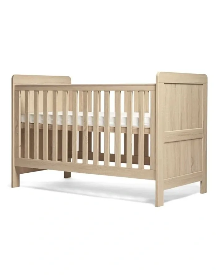 Mamas & Papas 5pc Mamas & Papas Atlas Nursery Cotbed Dresser Mattress Sheets Set Light Oak
