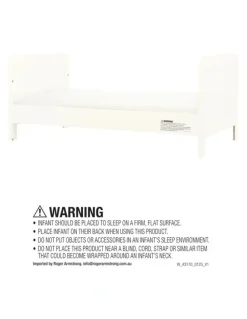 Mamas & Papas 4pc Mamas & Papas Hampden Nursery Cotbed Mattress Sheets Protector Set White