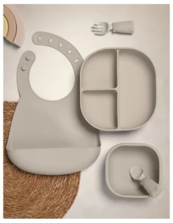 Mamas & Papas Silicon Meal Kit in Truffle