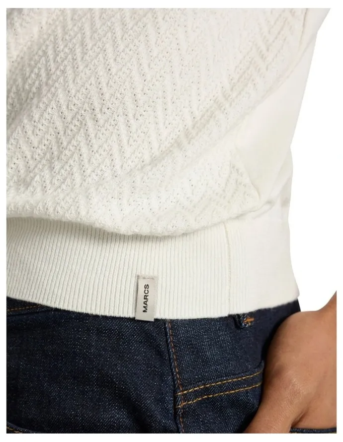 Marcs Alex Knit Polo in Oatmeal