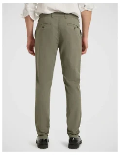 Marcs Brayden Textured Chino Pant in Dark Olive