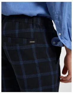 Marcs Colonel Cotton Linen Pant in Dark Navy