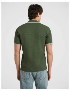 Marcs Dane Border Polo in Thyme