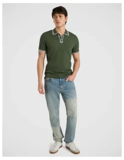 Marcs Dane Border Polo in Thyme