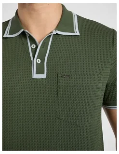 Marcs Dane Border Polo in Thyme