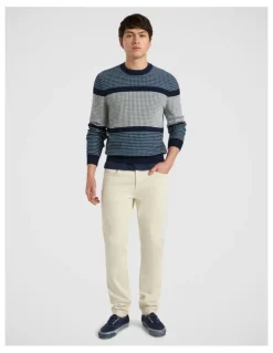 Marcs Pongo Horizontal Stripe Knit in Navy Multi
