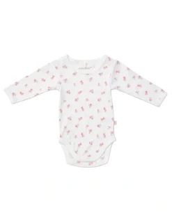 Marquise Floral & Stripe Bodysuit and Legging Set in Pink