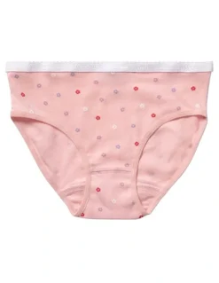 Marquise Girls Heart & Floral 2 Pack Underpants in Pink