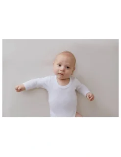 Marquise Long Sleeve Bodysuit 2 Pack in White
