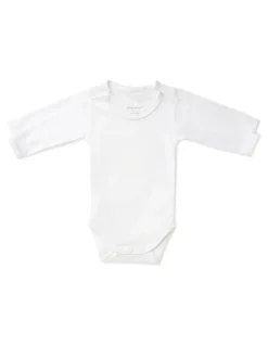 Marquise Long Sleeve Bodysuit 2 Pack in White
