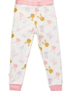 Marquise Pyjama Set 2 Piece in Pink Bunny