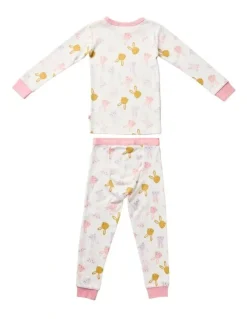 Marquise Pyjama Set 2 Piece in Pink Bunny