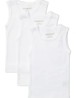 Marquise Singlet 3 Pack in White