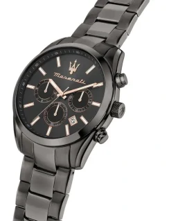 Maserati Attrazione Stainless Steel Watch 43mm in Black