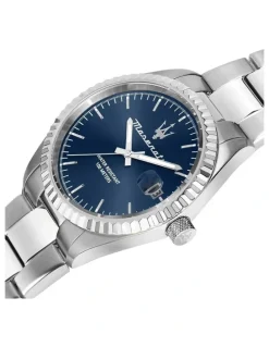 Maserati Competizione Silver Stainless Steel Watch 43mm in Silver