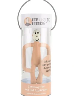 Matchstick Matchstick Monkey Teething Toy and Gel Applicator - Peach