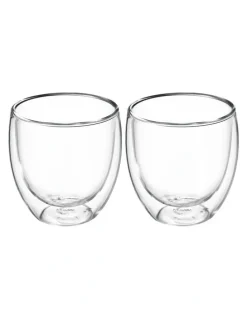 Maxwell & Williams Blend Double Wall Cup 250ml Set of 2 in Clear