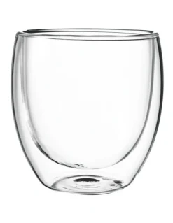 Maxwell & Williams Blend Double Wall Cup 250ml Set of 2 in Clear
