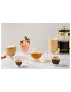 Maxwell & Williams Blend Double Wall Cup 350ml Set of 2 in Clear
