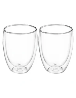 Maxwell & Williams Blend Double Wall Cup 350ml Set of 2 in Clear