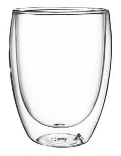 Maxwell & Williams Blend Double Wall Cup 350ml Set of 2 in Clear