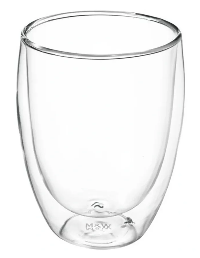 Maxwell & Williams Blend Double Wall Cup 350ml Set of 2 in Clear