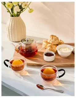 Maxwell & Williams Blend Teapot With Infuser 800ml in Silver