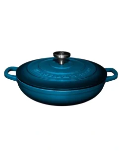 Maxwell & Williams Cast Iron Braiser 27cm/3.3L in Midnight Blue