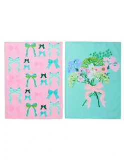 Maxwell & Williams Cherish Tea Towel Set of 2 50x70cm in Multi