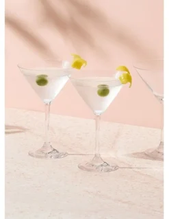 Maxwell & Williams Manhattan Martini Glass 285ml Set of 6 Gift Boxed