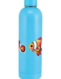 Maxwell & Williams Pete Cromer Ozzie Ocean Double Wall Insulated Bottle 750ml Clown Fish in Blue