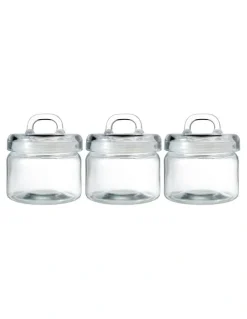 Maxwell & Williams Refresh Canister Set 750ml 3 Piece in Clear