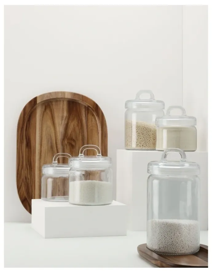 Maxwell & Williams Refresh Canister Set 750ml 3 Piece in Clear